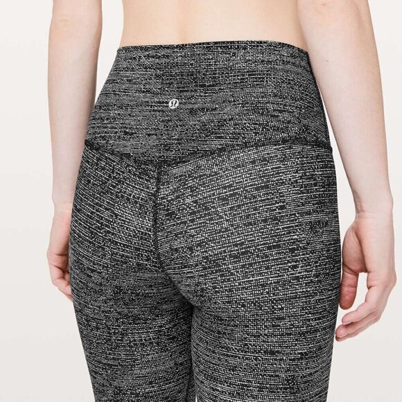 Lululemon Align Crop *21" Twillines Ice Grey Black - Picture 4 of 13